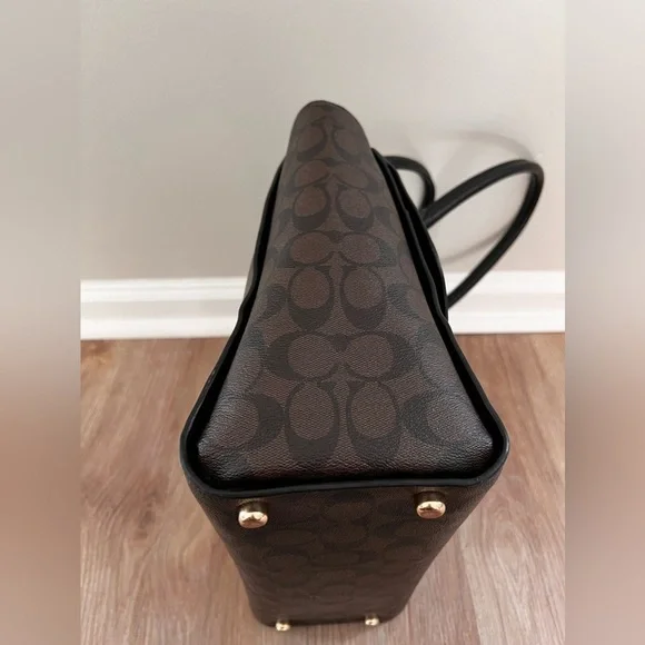 Coach Avary Tote In Signature Canvas Handbag - Picture 8 of 15